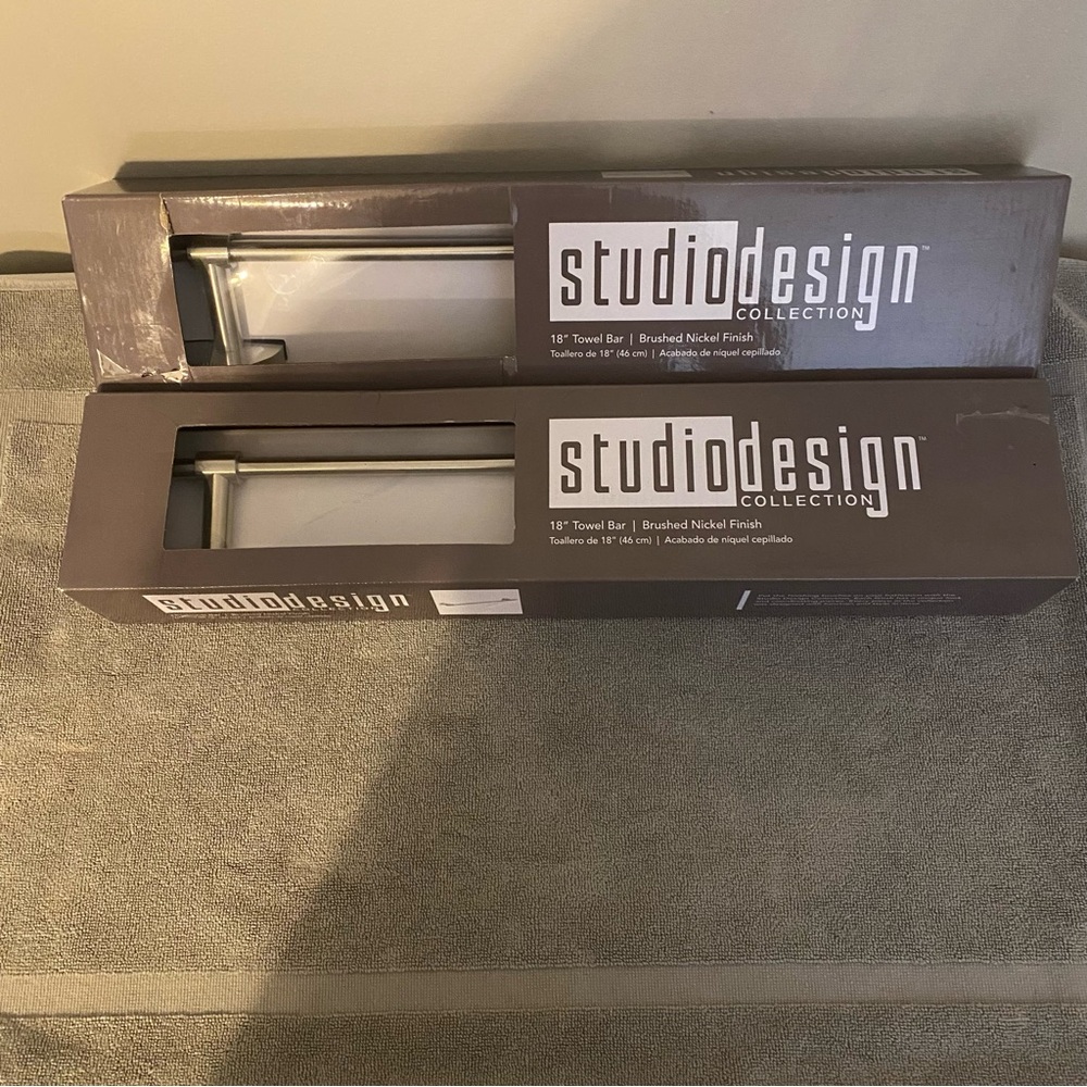 Brushed Nickel Towel Bar